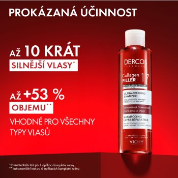 Vichy Dercos Collagen Filler 17 Sampon de restaurare in profunzime împotriva părului fragil - imagine 3